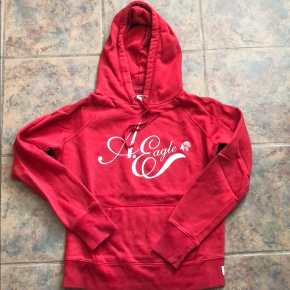 American Eagle Outfitters Tops - Small American Eagle Red Hoodie
